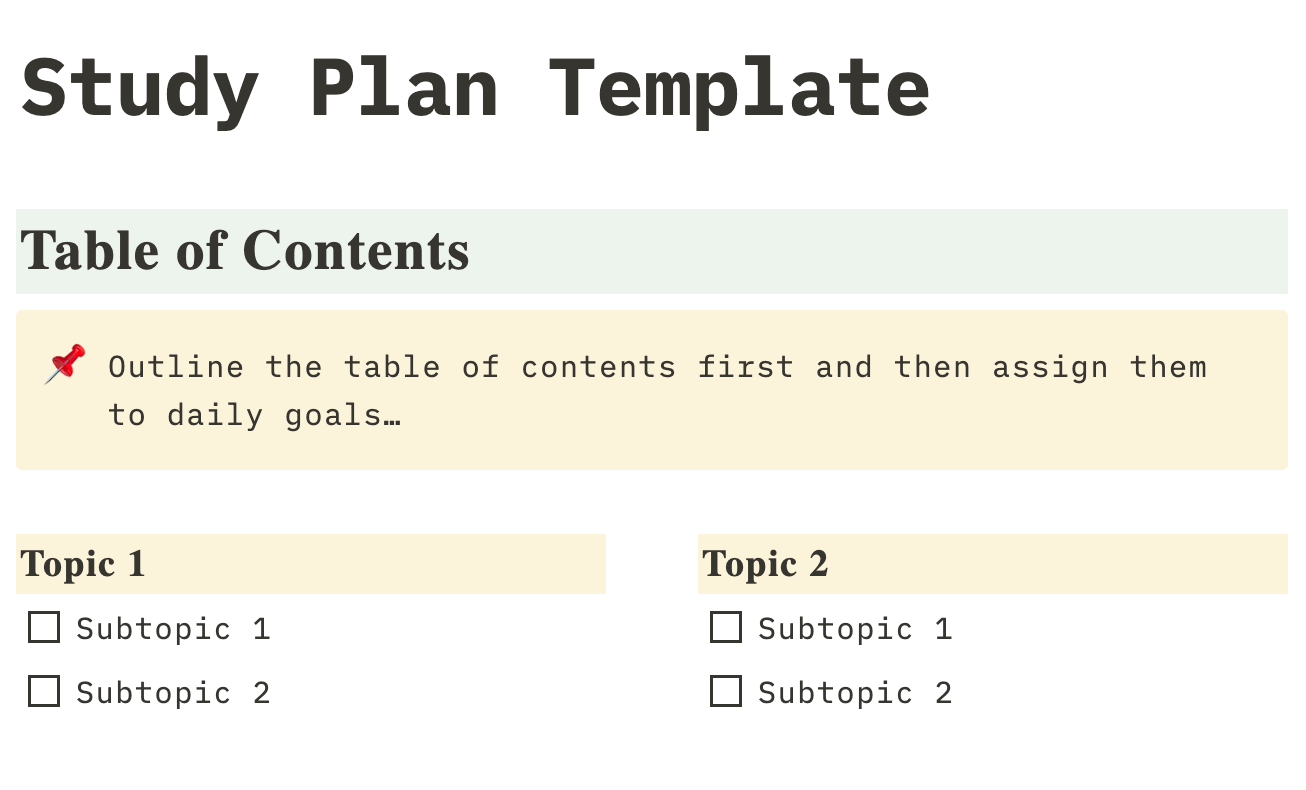 Notion Template